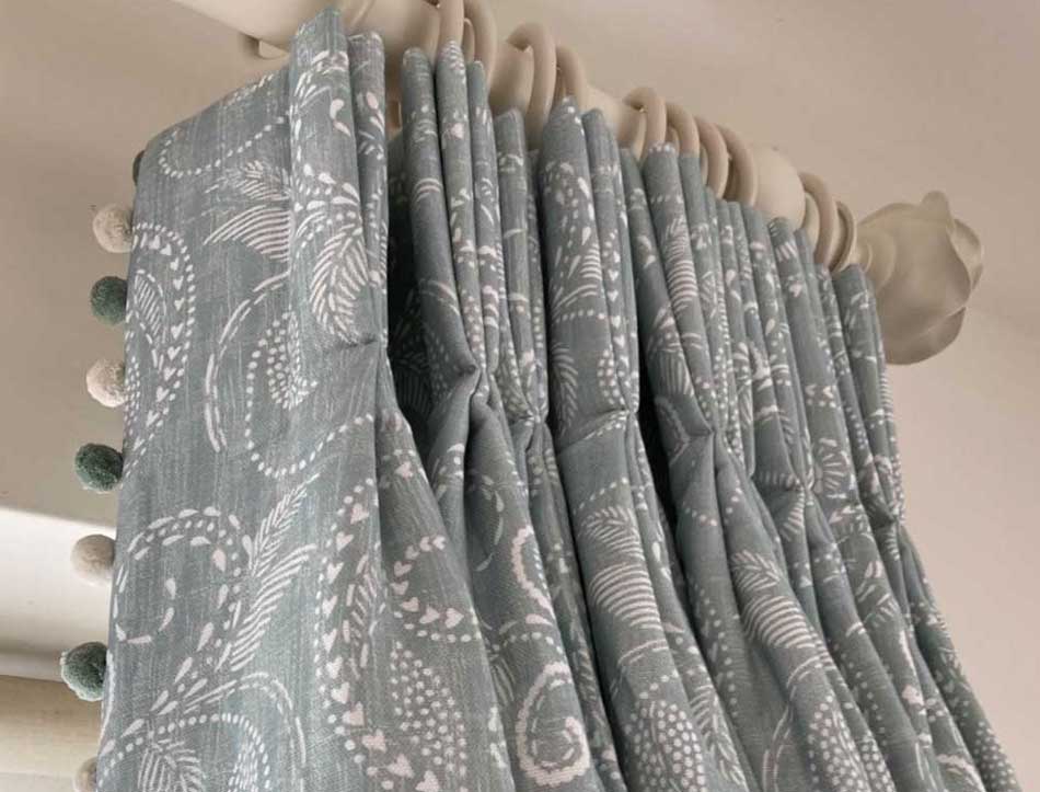 Hand sewn curtains by Mel Downing Farnham
